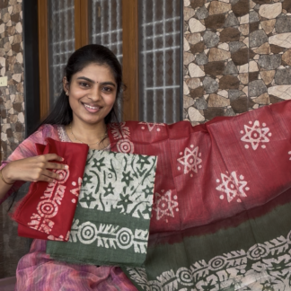 Batik printed Tissue silk salwar set