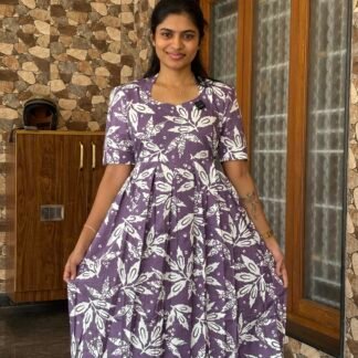 Purple cotton maxi