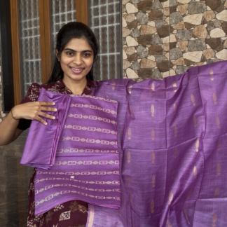 Purple Katan silk 3 piece set