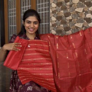 Red Katan silk 3 piece set