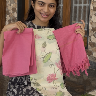 Cotton Pichwai printed top with cotton bottom and dupatta