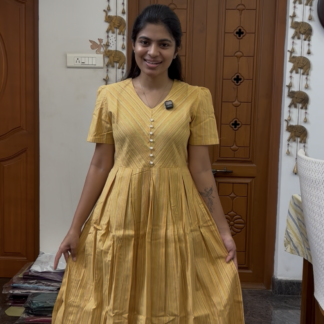 Yellow cotton maxi