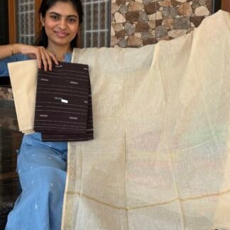 Dark coffee brown cotton set