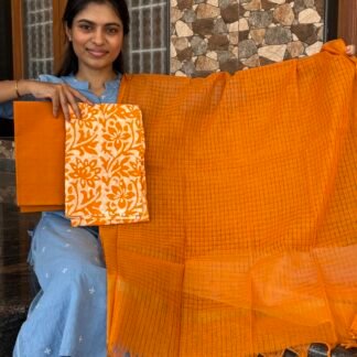 Yellow Batik cotton set