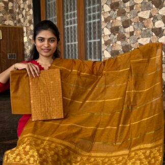 Honey yellow Mayuri silk set