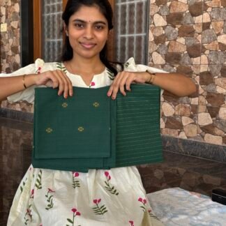 Bottle green cotton coord