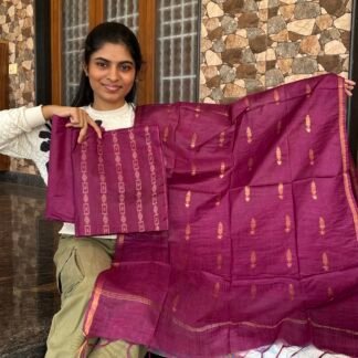 Purple Katan silk suit