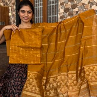 Honey yellow mayuri silk