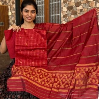 Red Mayuri silk