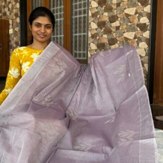 Premium Cotton saree(Lavender)