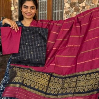 Navy with Pink Mayuri